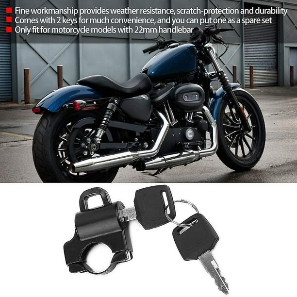 Candado para Moto con Sistema de Alarma de Seguridad para Bicicleta y  Motocicleta(Negro) : : Automotriz y Motocicletas