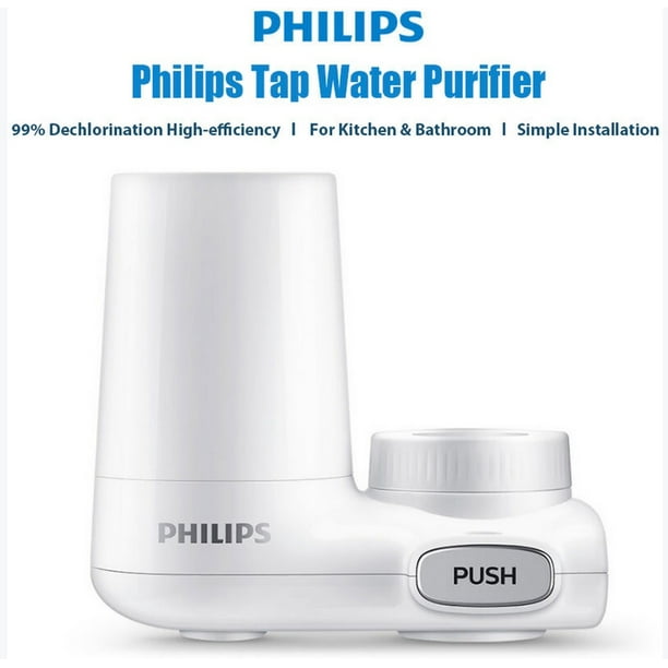 Philips grifo purificador de agua CM-300 filtro de agua grifo reemplazo  decloración filtro percolador para cocina baño Philips