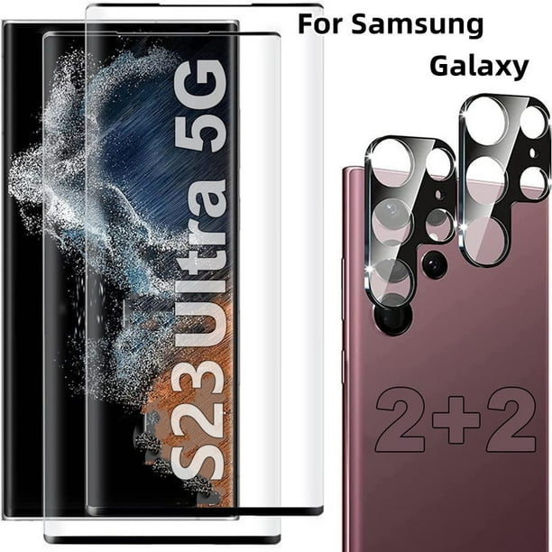 Vidrio Templado 4 En 1 Para Samsung Galaxy S23 S22 Ultra Plus S23 +  S23Ultra S23Plus 5G S21 Pantalla Gao Jiahui unisex