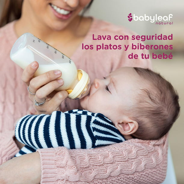 Jabón para Biberones y Platos Bebés Babyleaf, No tóxico blanco 250 ml  Babyleaf BL_021