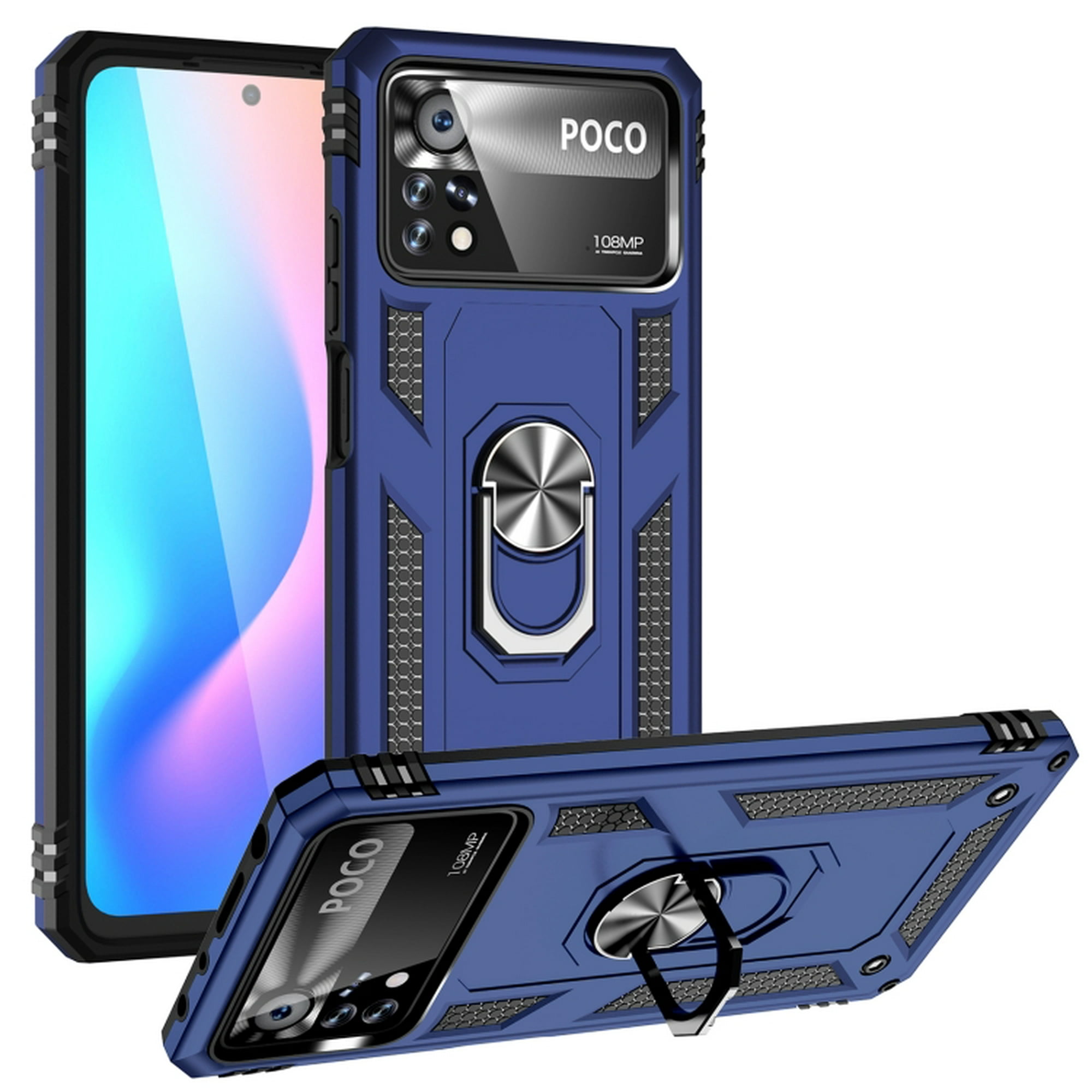 Funda de teléfono para Xiaomi Poco X3 Pro/NFC de Uso Rudo Shockproof +  Cristal 9D Cuarey