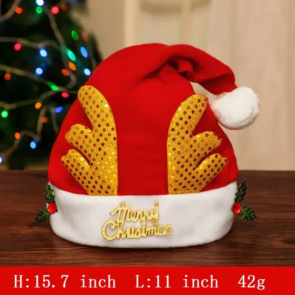 1pc unisex santa xmas hat for party hat supplies christmas holiday top hat gong bohan unisex