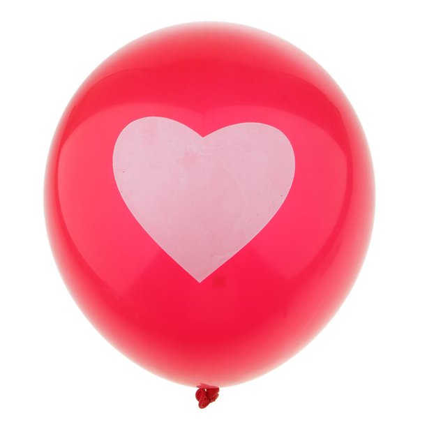 20 Piezas Globos Corazón Rojo Globos Corazón Amor Látex Rojo