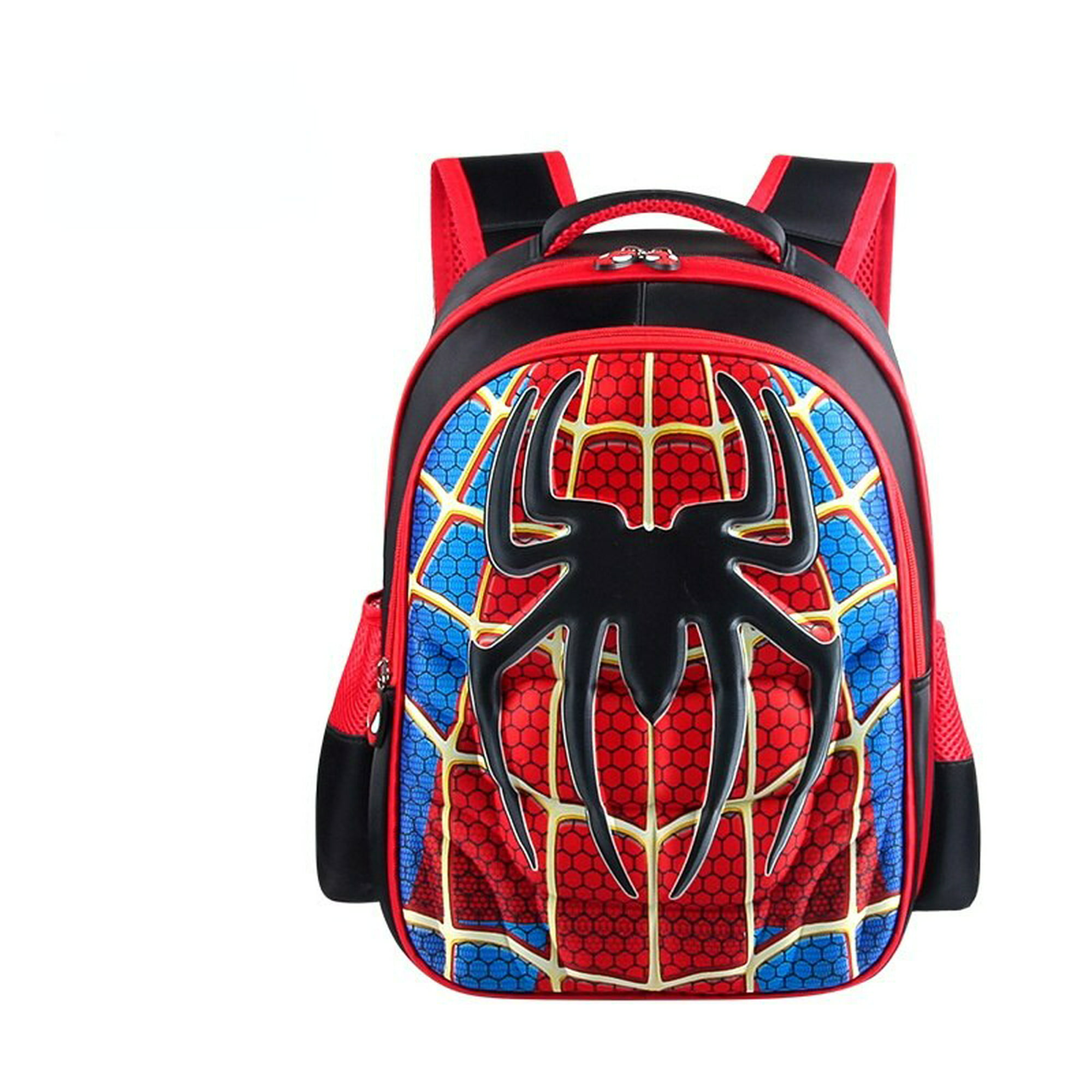 Marvel Spiderman Mochila Accesorios Juego de 6 piezas para niños, Azul,  Mochila