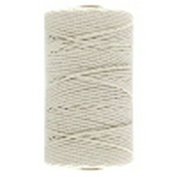Cuerda de algodón para manualidades, bricolaje, hilo de algodón para tejer,  manualidades, hilo de cuerda trenzada, 4 mm, 100 m, 1 rollo seitruly  HA001999-02