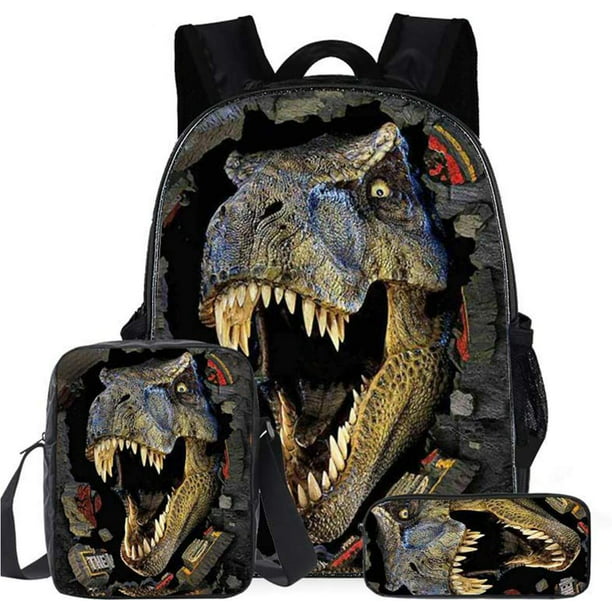 para niños, mochila escolar primaria Mochila de dinosaurio con bolsa de almuerzo Estuche de Kuyhfg Kuyhfg | Walmart en línea