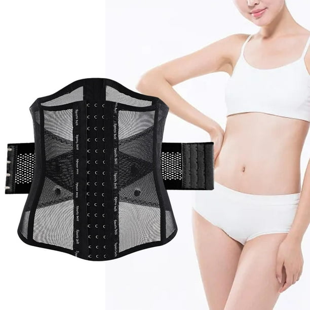 Faja moldeadora de cintura para mujer, cinturón moldeador duradero para  correr, gimnasio, Fitness Negro XL Yuyangstore Cinturón de entrenamiento de  cintura