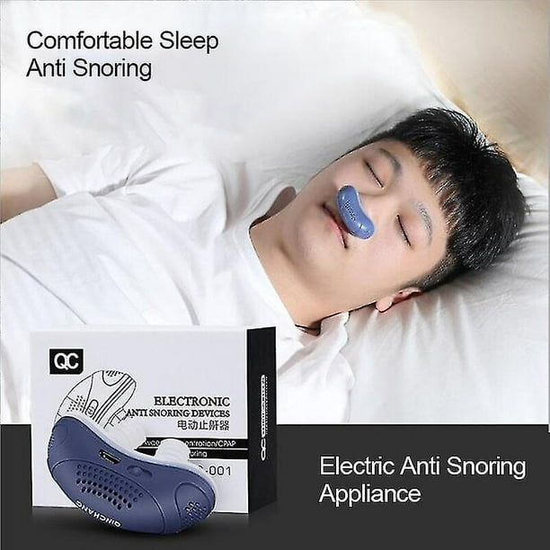 Dispositivo eléctrico antirronquidos Ayuda Mini Dispositivo Tapón  Respiración nasal Aliviar ronquidos Ayuda Anti ronquidos para dormir  mejor,11 Feliz Sencillez