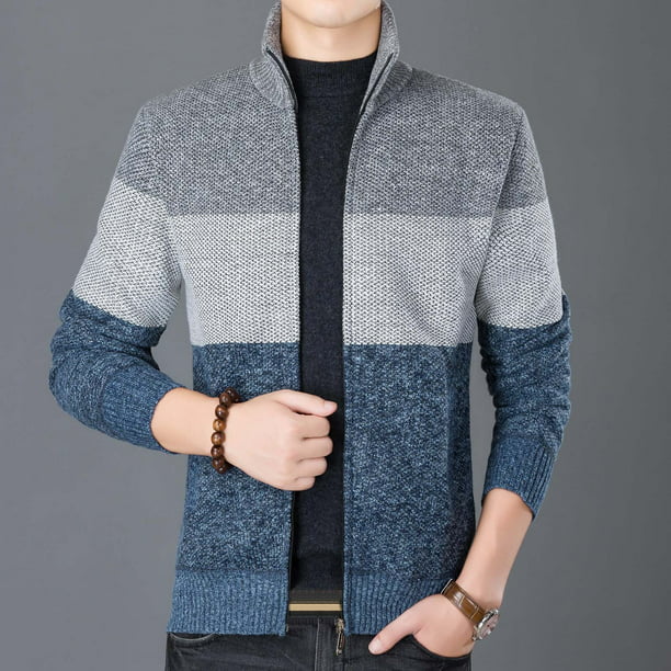  NRUTUP - Suéteres de lana para hombre, suéter de punto grueso  liso, suéter de invierno casual para el trabajo, Beige : Ropa, Zapatos y  Joyería