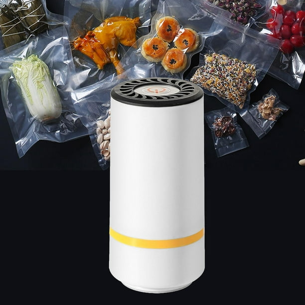Sellador al vacío de alimentos con bomba de vacío eléctrica de evacuación  de aire portátil para accesorios de cocina Blanco Macarena Máquina  selladora al vacío