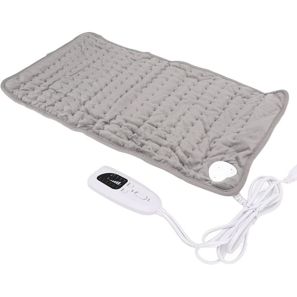 WOOMER - Almohadilla térmica eléctrica para aliviar el dolor de espalda y  calambres, 17 x 33 pulgadas, extragrande, almohadilla térmica con opción