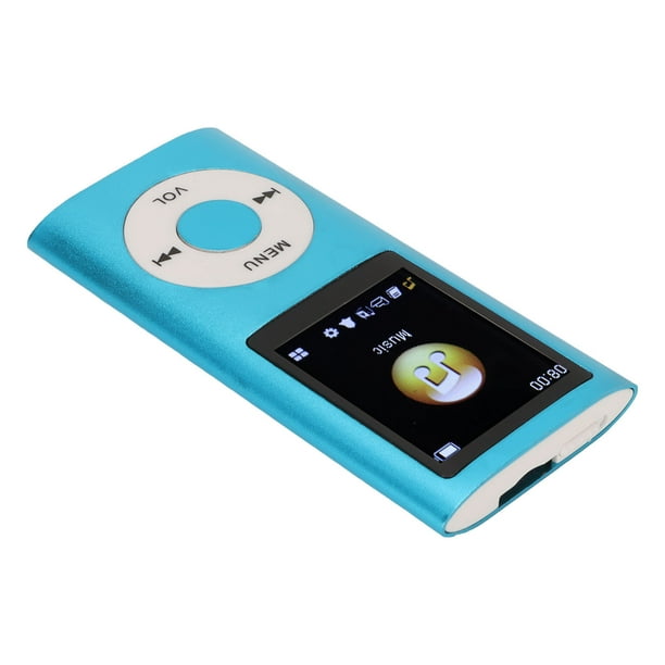 PUSOKEI Reproductor de MP3 elegante reproductor de música multifuncional  sin pérdida con auriculares, pantalla LCD delgada de 1.8 pulgadas