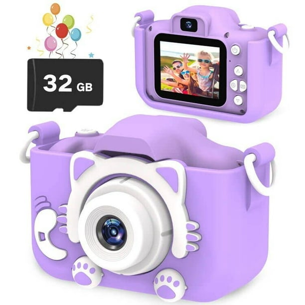 Cámara digital para niños con lente abatible, la mejor cámara para niños,  juguetes para niños y niñas, regalos para niños y niñas de 3, 4, 5, 6, 7,  8