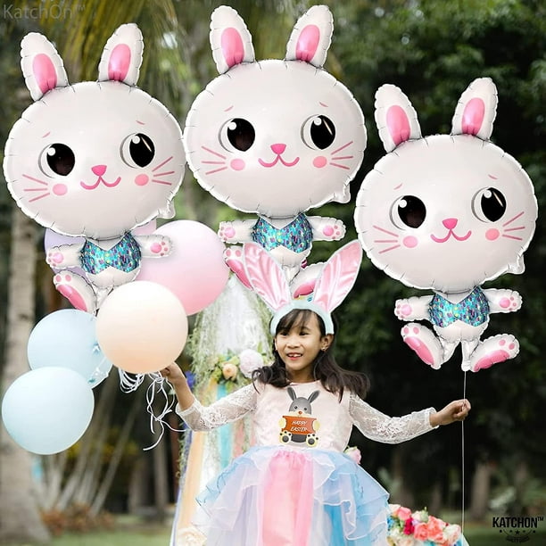 Estructura de globos de conejo para el cumpleaños de tu hijo