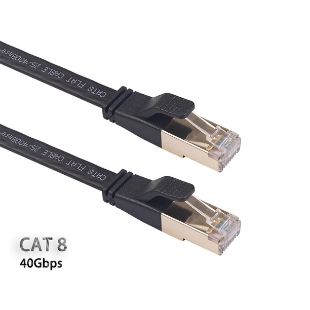 Comprar Vention-Cable Ethernet Cat8 SFTP de 40Gbps, Cable de red RJ45 de  supervelocidad, conector chapado en oro para módem enrutador