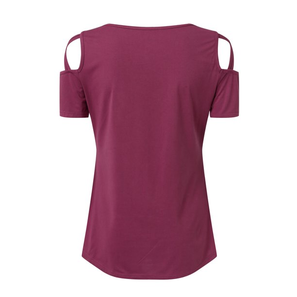 Gibobby Blusa Casual de Mujer Camiseta manga corta sin tirantes