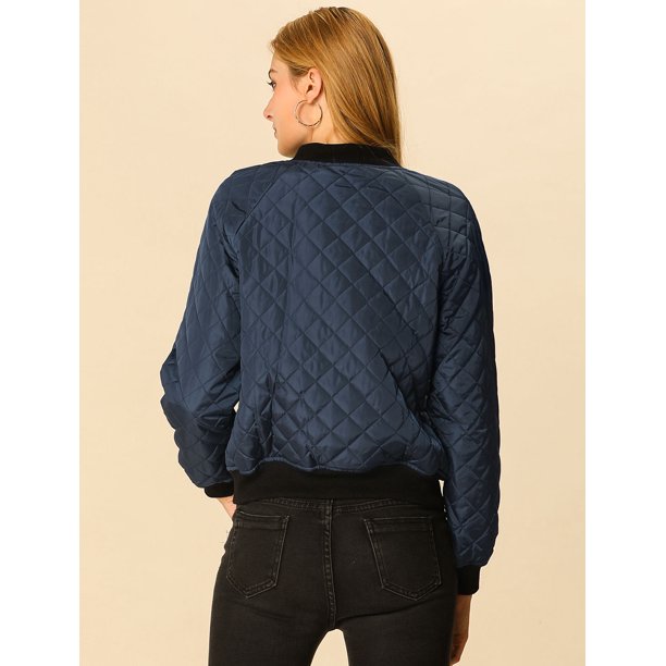 Chaqueta mujer Bomber Quilted azul