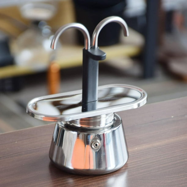  Cafetera italiana de acero inoxidable con filtro para olla de  café : Hogar y Cocina