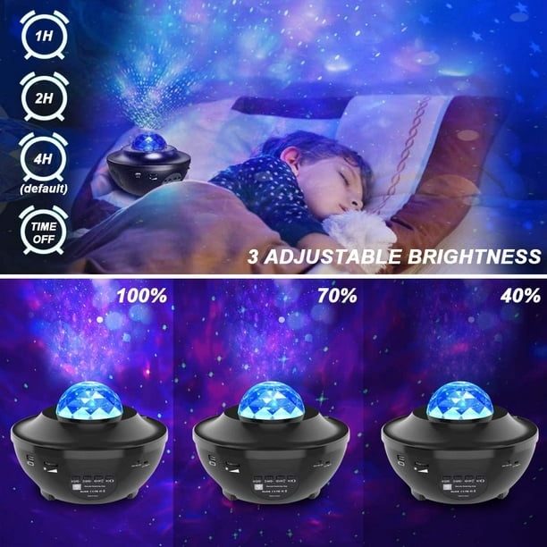Lámpara Proyector Estrellas, Proyector Luz Estelar Con 21 Modos & Bluetooth  Música & Temporizador, Ajuste De Brillo Luz Noctu[a1563] - Cdiscount  Puériculture & Eveil bébé