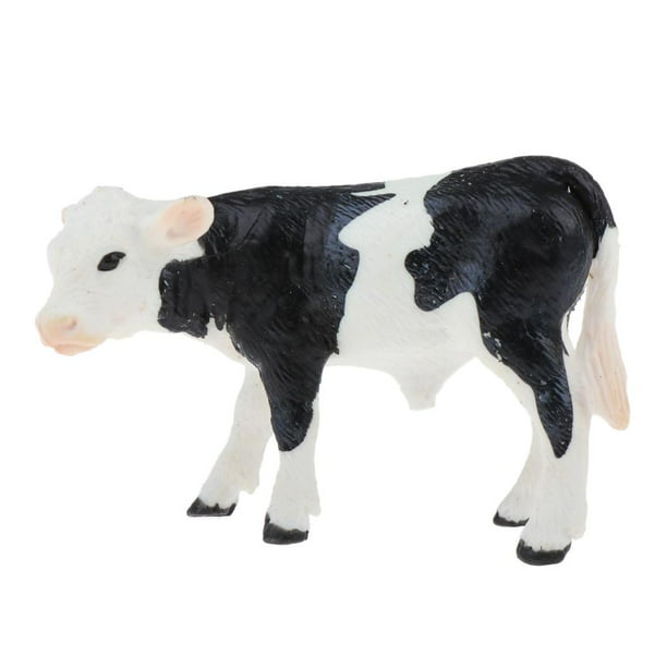 Figuras de toro Holstein modelo animal realista juguete para bebés  pequeños, adultos perfke Figuras de animales de granja para niños