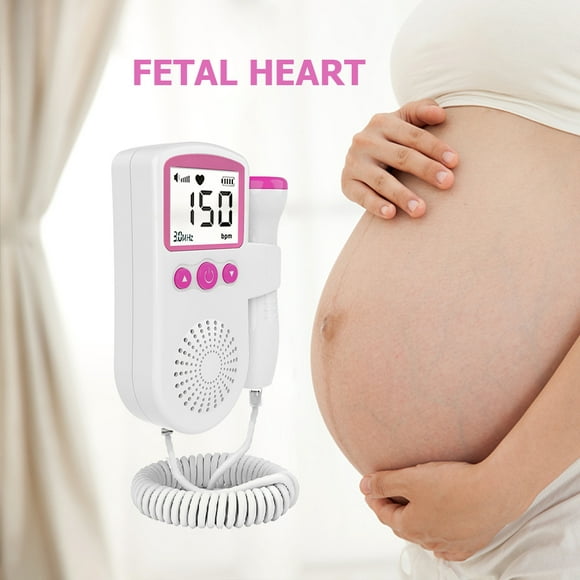 monitor de frecuencia cardíaca doppler fetal pantalla lcd embarazo bebé detector de sonido fetal likrtyny 6km4gy9wl4qc8hd4
