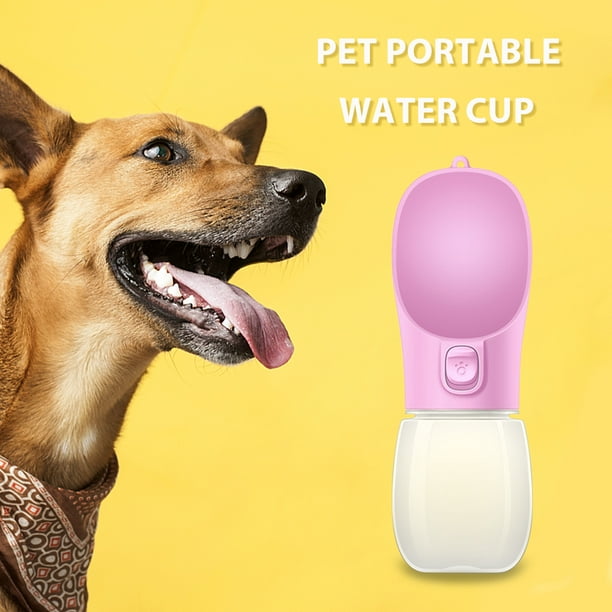 Bebedero para perros de 300 ml, producto para exteriores de plástico  portátil no tóxico para mascota Likrtyny