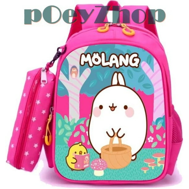 Mochila Escolar Molang para Niña