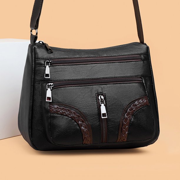 Bolso Cruzado 3 En 1 Lujo Para Mujer Bandolera De Cuero De Diseñador Con  Cartera 