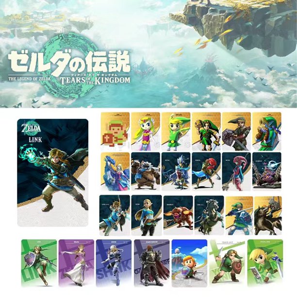 38Pcs the Legend of Zelda Tears Kingdom Switch Amiibo NFC Tarjeta De Enlace