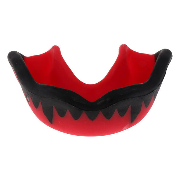 Boxeo Protector bucal Adulto EVA Protector bucal MMA Protector de dientes  con estuche Rojo 47mm Sharpla Protector bucal deportivo para adultos