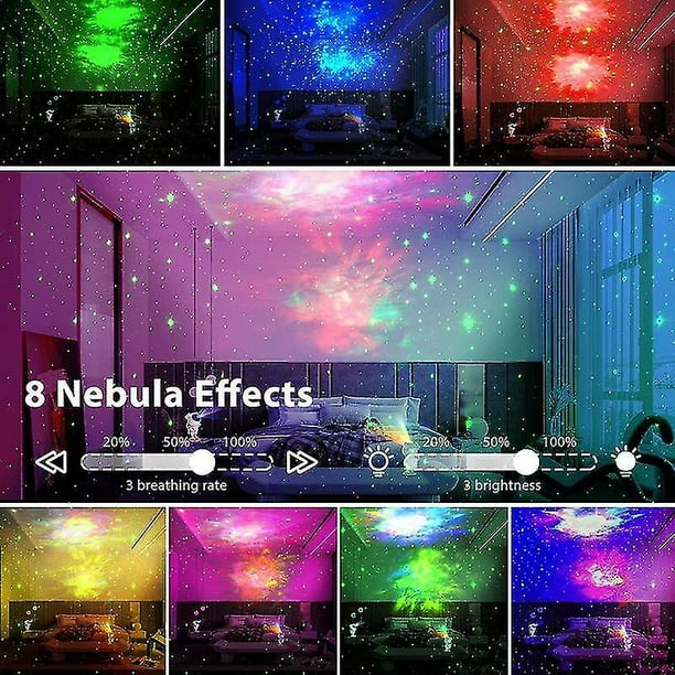 Proyector De Luces LED Estrellas Galaxia, Luces Decorativas Luz De Nebulosa  NEW