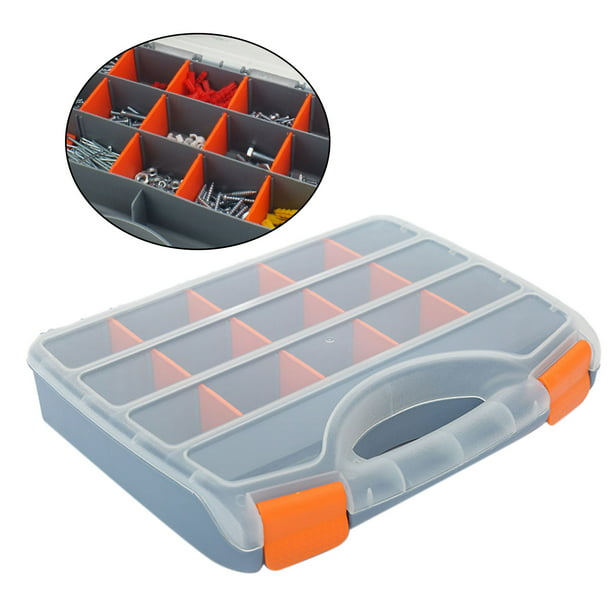 Caja de herramientas Caja de componentes Piezas de plástico de tornillos  transparentes dos Caja de almacenamiento Accesorios de - D D Baoblaze  organizador de hardware