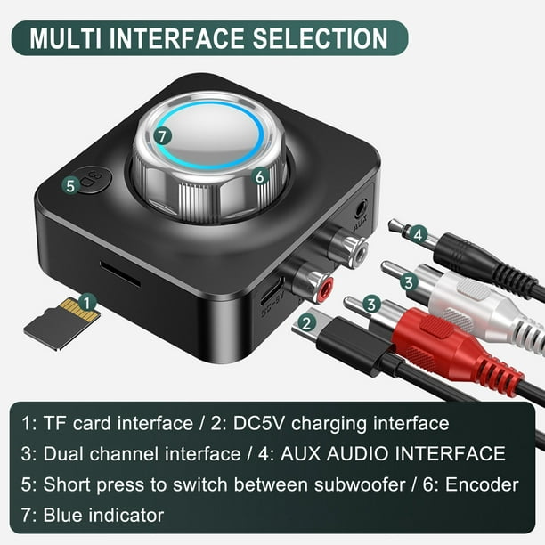 Transmisor Y Receptor Bluetooth Usb V5.0 Tv Aux / Rx - Tx – Factorynet