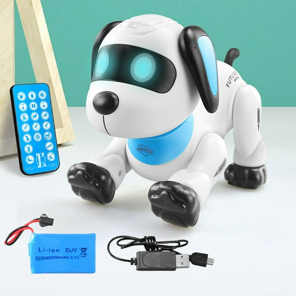Perro Robot Acrobático Controlado por Voz, RC Cachorro Robótico Interactivo  que Camina y Baila, Ndcxsfigh Nuevos Originales
