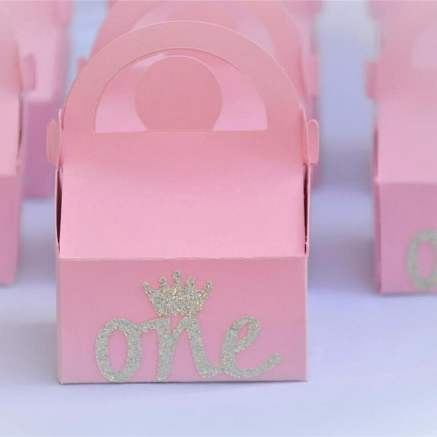 LEMESO 50 cajas de regalo pequeñas, caja de embalaje de dulces, ideal para  regalos pequeños, dulces, chocolate, oro rosa con cintas, 2.0 x 2.0 x 2.0