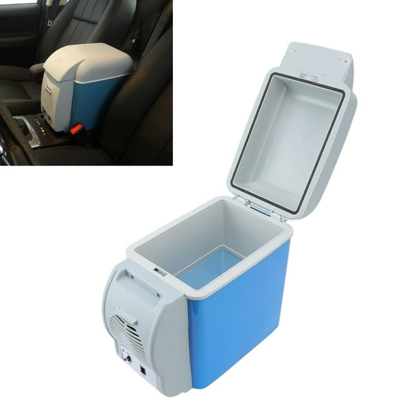 Nevera para coche, fuente de alimentación de 12V CC, refrigerador eléctrico  de doble uso, frío y cálido, refrigeración de verano, minirefrigerador  portátil para coche