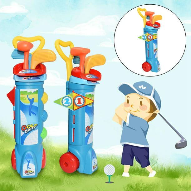 Juego de palos de Golf para niños pequeños, 6 bolas, 4 palos, 2 agujeros de  práctica y una estera de Putting, juguetes para niñas de 2, 3, 4 y 5 años -  AliExpress