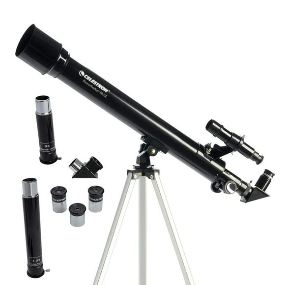 telescopio astronómico celestron powerseeker 50az apertura de 50 mm recubrimiento multicapa plegable celestron