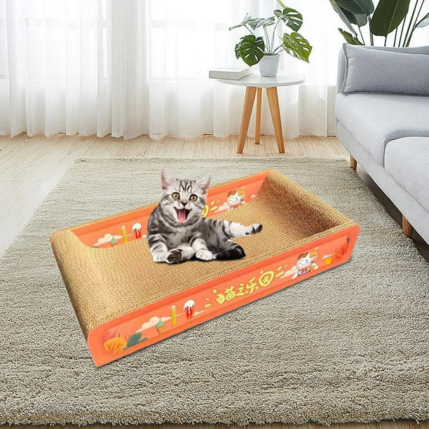 Rascador de gato, almohadilla para rascar de cartón, sofá, cama, muebles  resistentes al , juguete pa Yinane Tabla de rascar para gatos