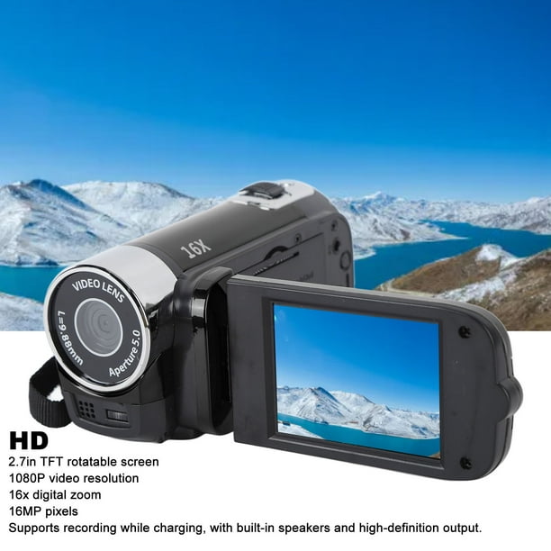 Cámara de video digital 4K 60FPS Ultra HD Videocámara DV Zoom 48MP 16X  Pantalla táctil LCD giratoria de 3 pulgadas WiFi Compartir IR Visión  nocturna Detección de movimiento Hormiga
