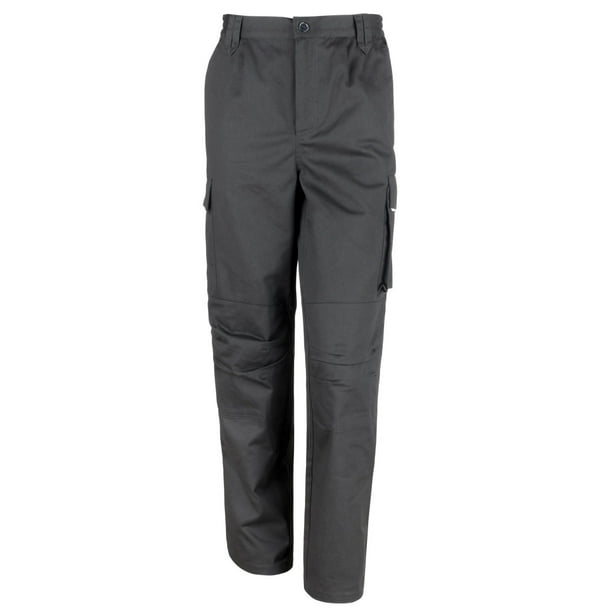 Result - Pantalones de trabajo cortavientos Modelo Work-Guard Unisex hombre  mujer (Negro) Result UTBC3087_black