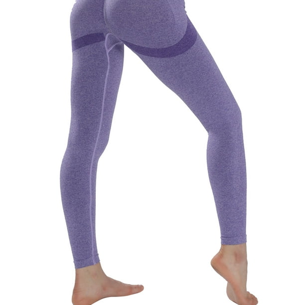 Pantalones largos de Yoga sin costuras de cintura alta para mujer Likrtyny  mallas deportivas para correr medias de Control de barriga y realce de  cadera Leggings de gimnasio