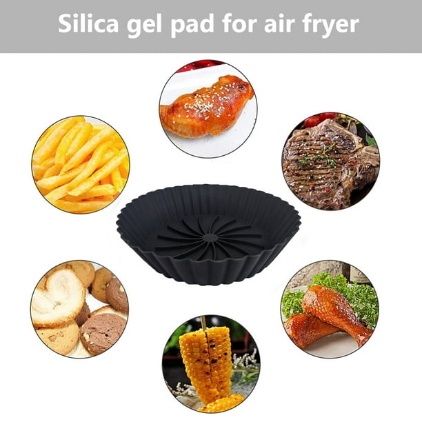Revestimiento de silicona para freidora de aire de grado alimenticio  vaporizador para hornear revestimiento interior para esteras de aceite de  cocina JShteea Libre de BPA