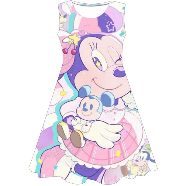 Niñas Mickey Minnie dibujos animados ratón princesa vestido niños disfraz  3D Mickey Fancy 2-8 años cumpleaños fiesta vestido niño ropa 20238T Gao  Jinjia LED