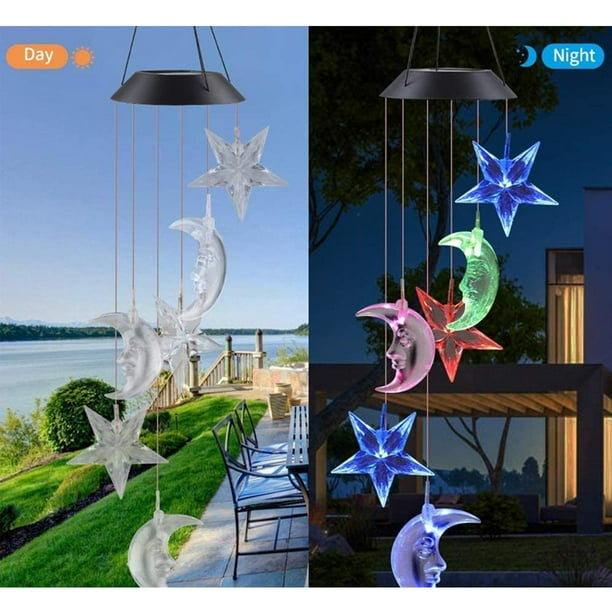 LED Chimes Light Outdoor Memorial Colgante Móvil Que cambia color  Impermeable para de Navidad de Inauguración de J shamjiam Luz colgante de  campanillas de viento