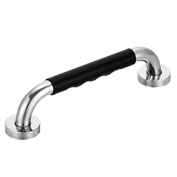 Paquete de 2 barras de agarre negras para ducha, con agarre de goma  antideslizante, barra de agarre de baño de acero inoxidable, barra de  equilibrio