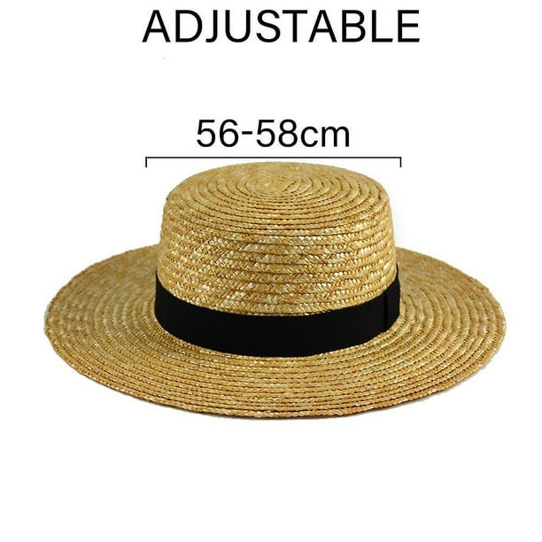 Sombrero de playa de paja clásico de moda para mujer Moda de ala ancha TUNC  Sencillez