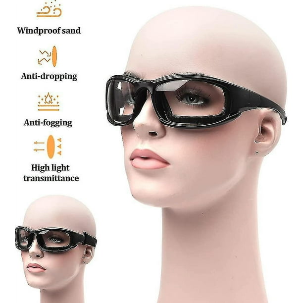 Gafas de protección antivaho, resistentes a los arañazos