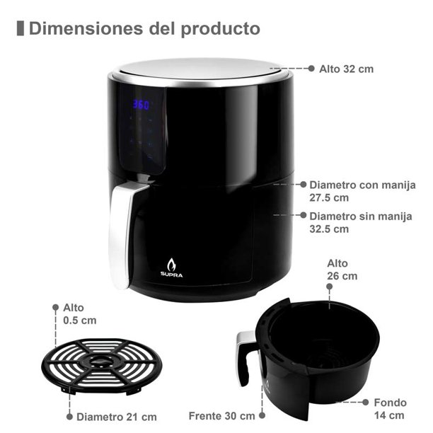 FREIDORA DE AIRE SUPRAFRYER 3.2 LITROS