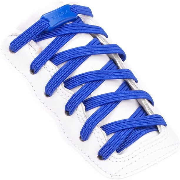 Nuevos cordones para zapatos sin atar, cordones elásticos, zapatillas de deporte, cordones planos sin lazos, cordones para zapatos rápidos para niños y bandas de goma para zapatos de 100cm Gao Jinjia